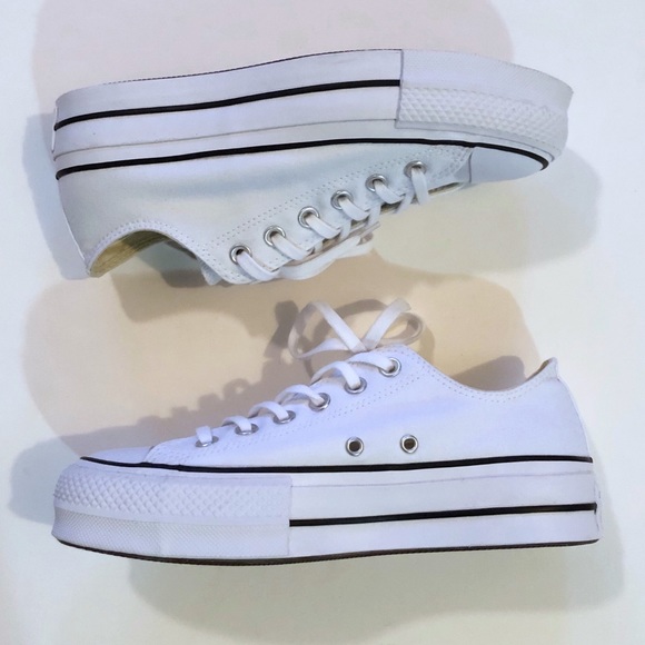 Converse Shoes - Converse :  Chuck Taylor White Platform Sneakers